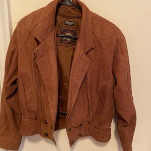 Cool Vintage Leather Jacket - includes zip-off vest